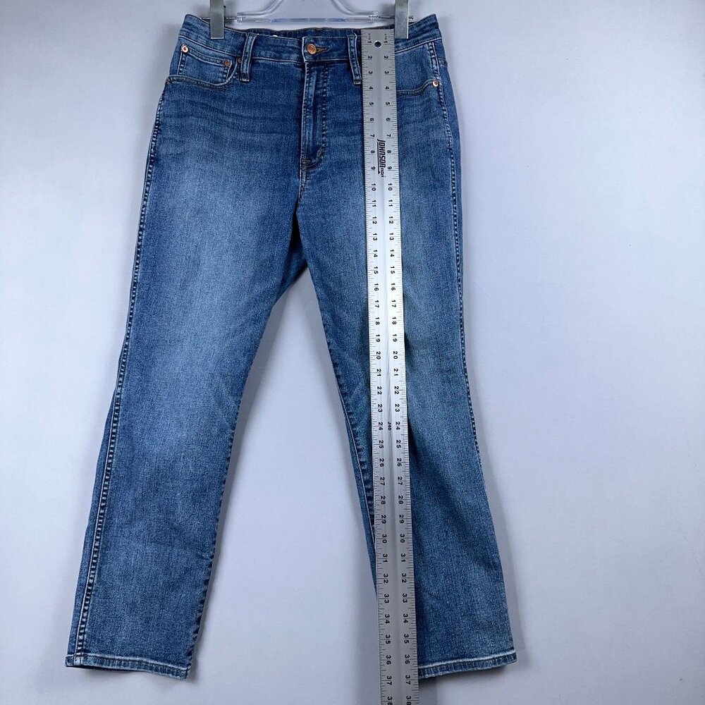 J Crew Vintage Slim Straight Leg Jeans Womens Size 31 High Rise Medium Wash Blue - Picture 11 of 12